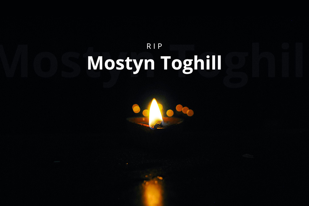 With great sadness we mark death of Mostyn Toghill